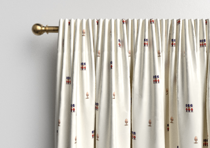 Kings Breakfast, Mini Kingsmen - Made to Measure Curtains - Image 9